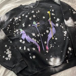 Disney Villains Maleficent Splatter Sweatshirt
